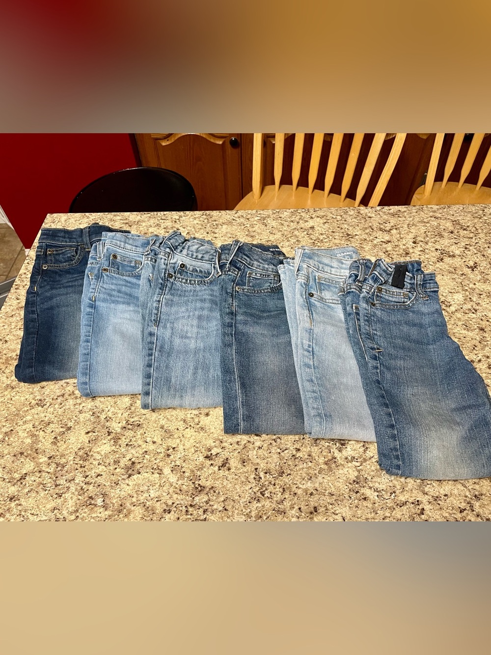 Cat & Jack/Old Navy Bundle of boy Jeans - Multiple Blue Washes